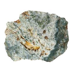   Mohaachát, kalcedonnal egyoldalon csiszolt ásvány szelet 165x130x65 mm (magyar)
