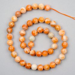 Narancskalcit alapanyagszál, golyós, 8 mm