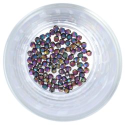 Hematit db-ra, gyémánt csiszolás, színes, matt, 4 mm