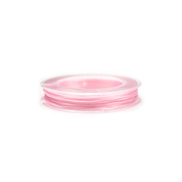 Gumidamil, szálas, rózsaszín, 0,8 mm (kb. 10 m)